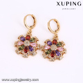 64155 Xuping city gold jewellery online shopping colorful flower gold jewelry set imitation women jewelry